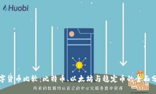 数字货币比较：比特币、以太坊与稳定币的全面分析